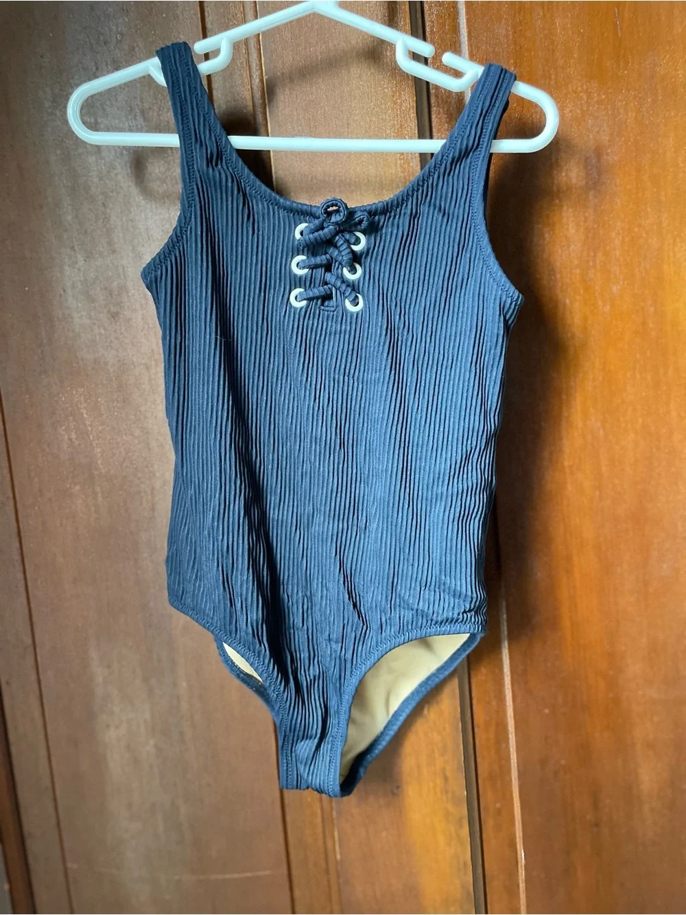 Crewcuts girls size 4-5 blue one piece swimsuit